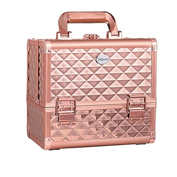 Storage & Organization Rose Gold Makeup Case Cosmetic Travel